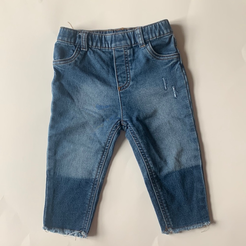 First Impressions Distressed Straight Leg Jeans